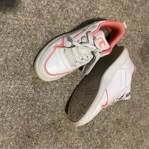 Champion White and Pink Sneakers Breathable Comfort